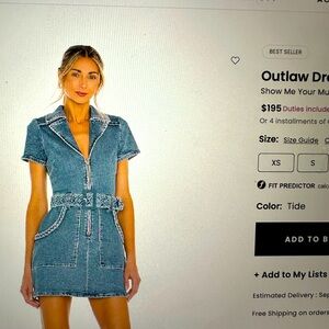 Denim minidress- show Me your Mumu
